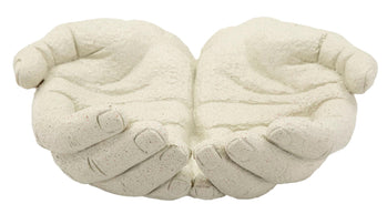 Dekotablett Hände Creme Skulptur – Serviertablett