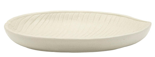 Dekotablett Stons Creme Oval – Serviertablett