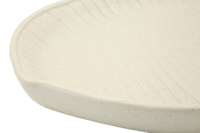 Dekotablett Stons Creme Oval – Serviertablett