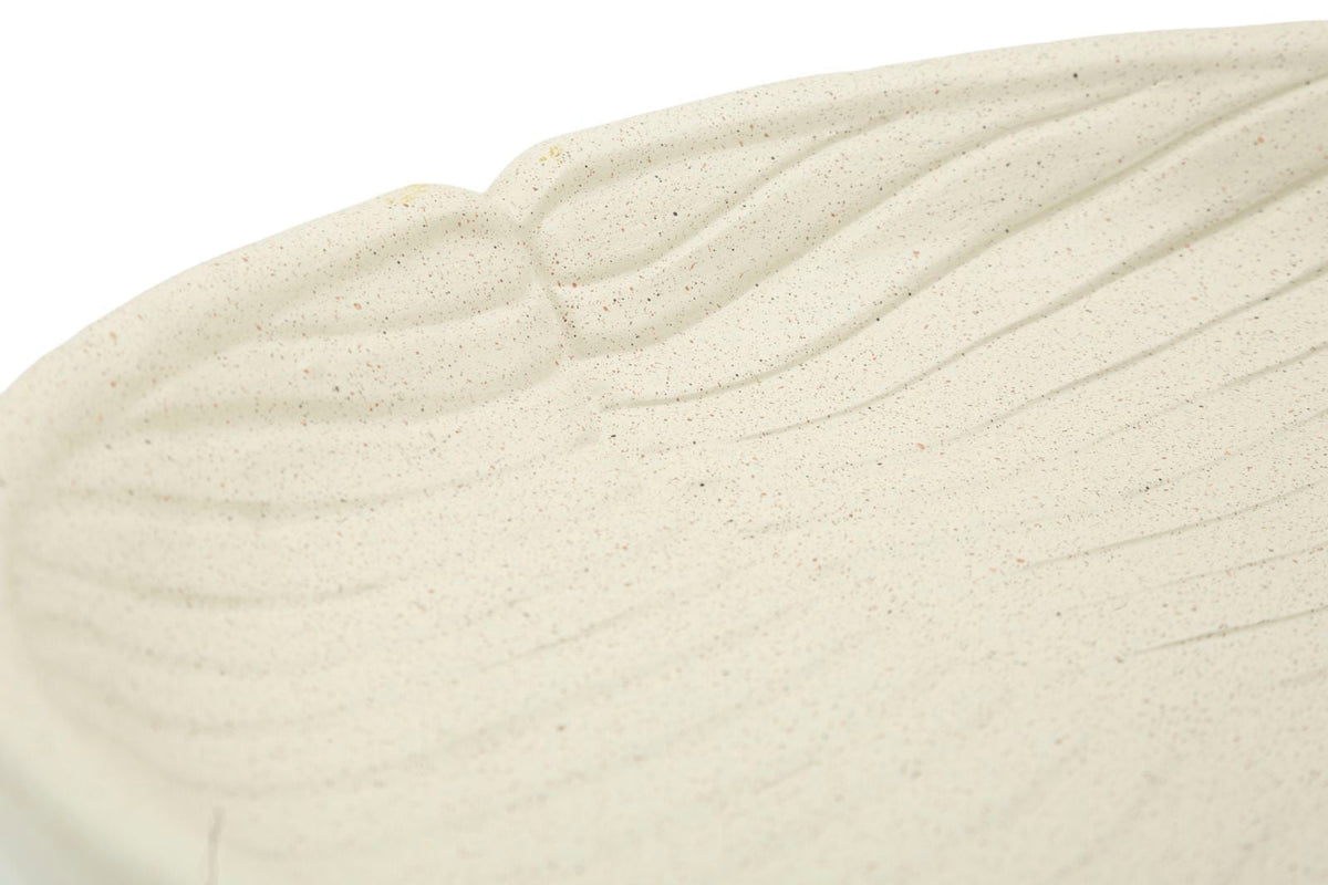 Dekotablett Stons Creme Oval – Serviertablett