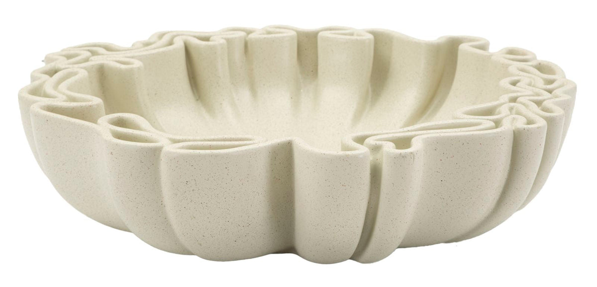 Dekotablett Stons Creme Organisch Groß – Serviertablett