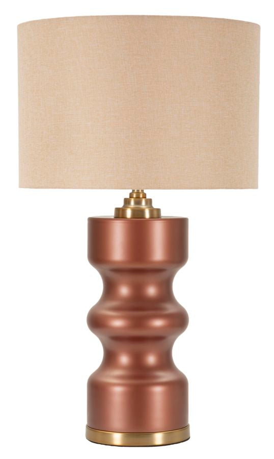 Tischlampe Rosenthal H Braun Gold 69,5 cm – Tischleuchte