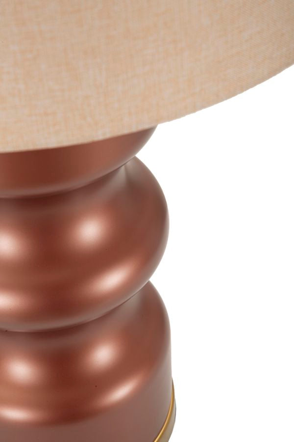 Tischlampe Rosenthal H Braun Gold 69,5 cm – Tischleuchte