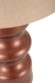 Tischlampe Rosenthal H Braun Gold 69,5 cm – Tischleuchte