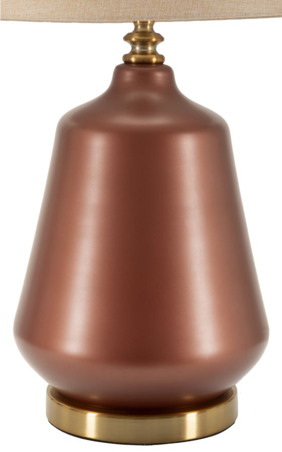 Tischlampe Rosenthal C Braun Gold 65 cm – Tischleuchte
