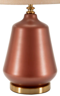 Tischlampe Rosenthal C Braun Gold 65 cm – Tischleuchte