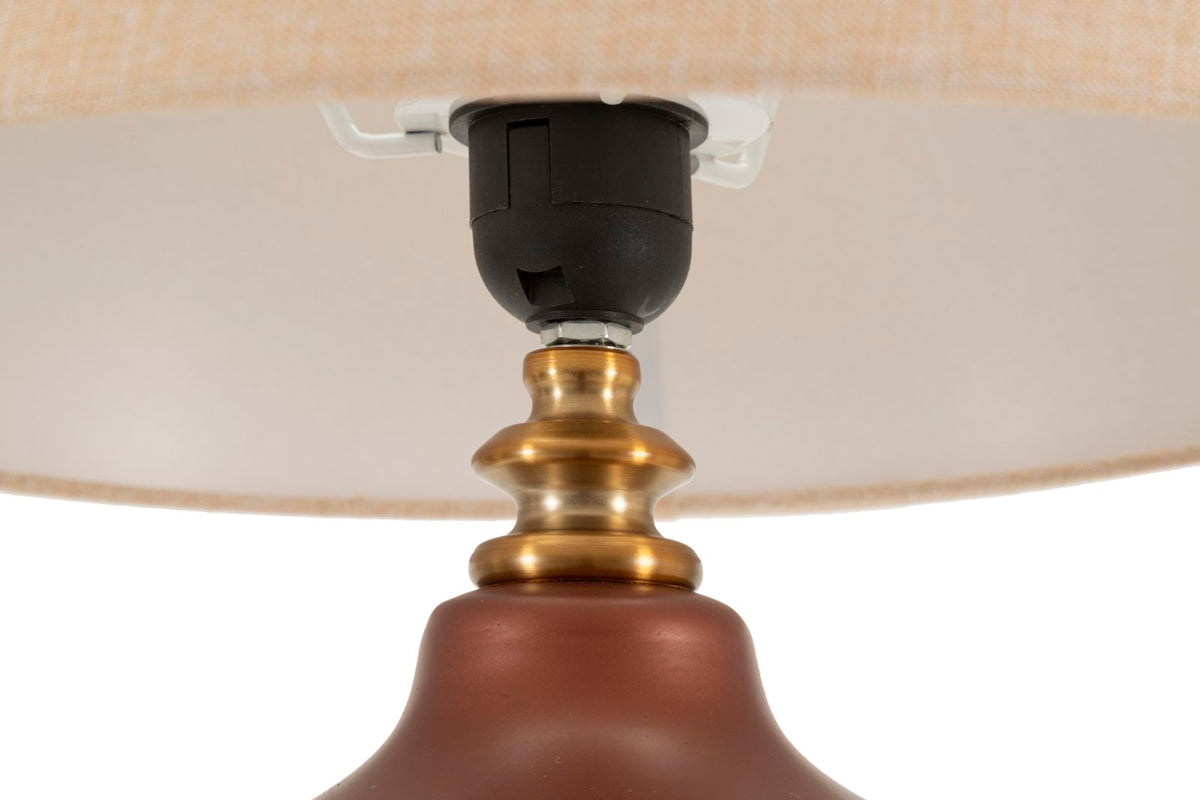 Tischlampe Rosenthal C Braun Gold 65 cm – Tischleuchte