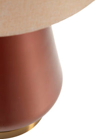 Tischlampe Rosenthal C Braun Gold 65 cm – Tischleuchte