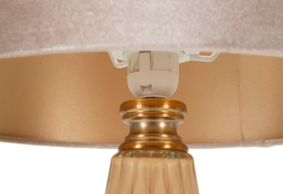 Tischlampe H Perlmutt Gold 68,5 cm – Tischleuchte