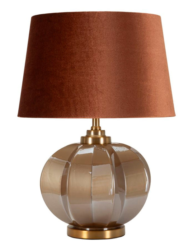 Tischlampe H Braun Gold 57 cm – Tischleuchte