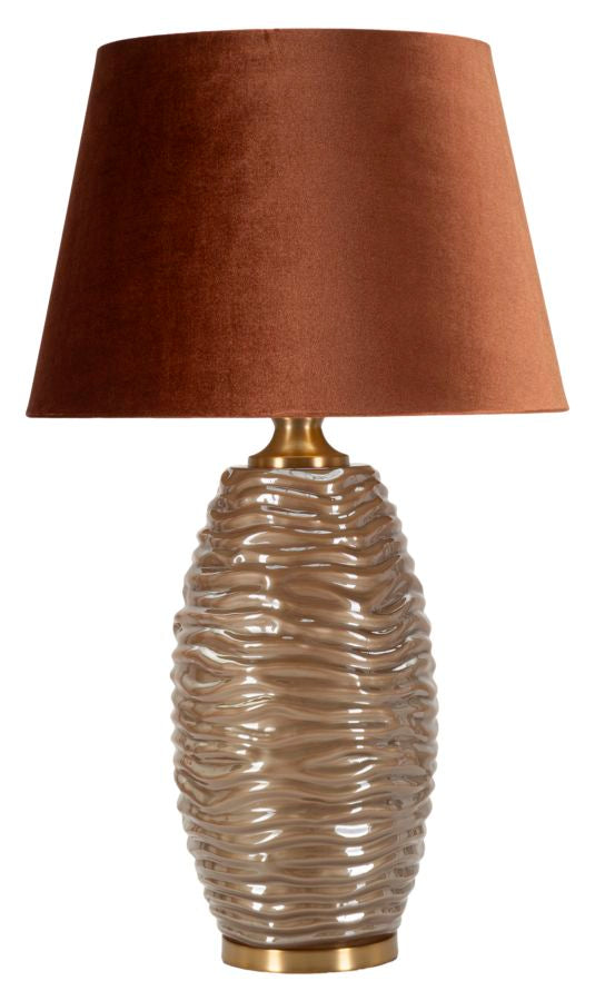 Tischlampe W Braun Gold 79 cm – Tischleuchte