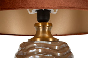 Tischlampe W Braun Gold 79 cm – Tischleuchte