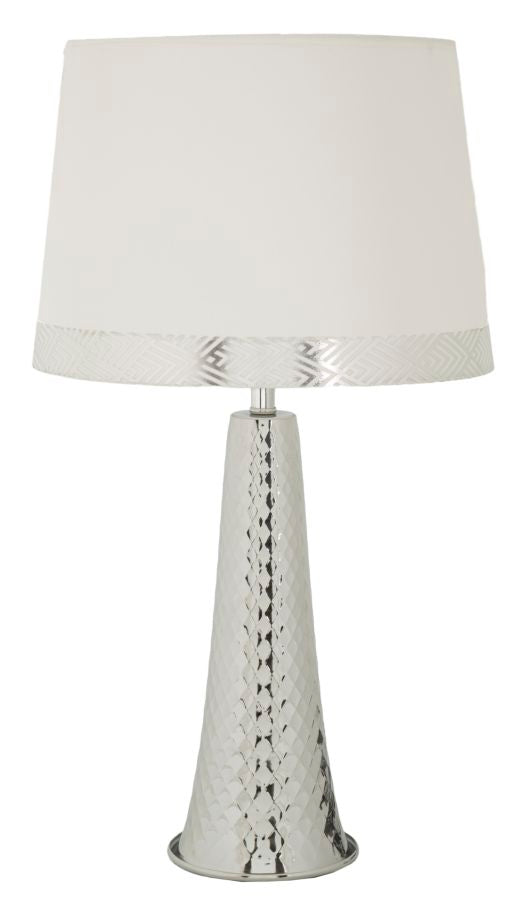 Tischlampe Silber 54 cm – Tischleuchte