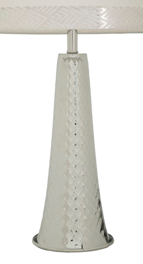 Tischlampe Silber 54 cm – Tischleuchte