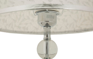 Tischlampe Silber Weiß 54 cm – Tischleuchte