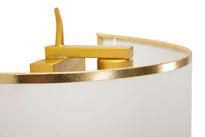 Wandleuchte Gold Weiß 50 cm – Wandlampe