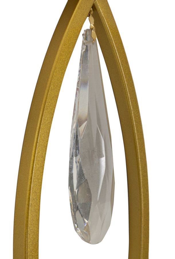 Wandleuchte Gold Weiß 50 cm – Wandlampe
