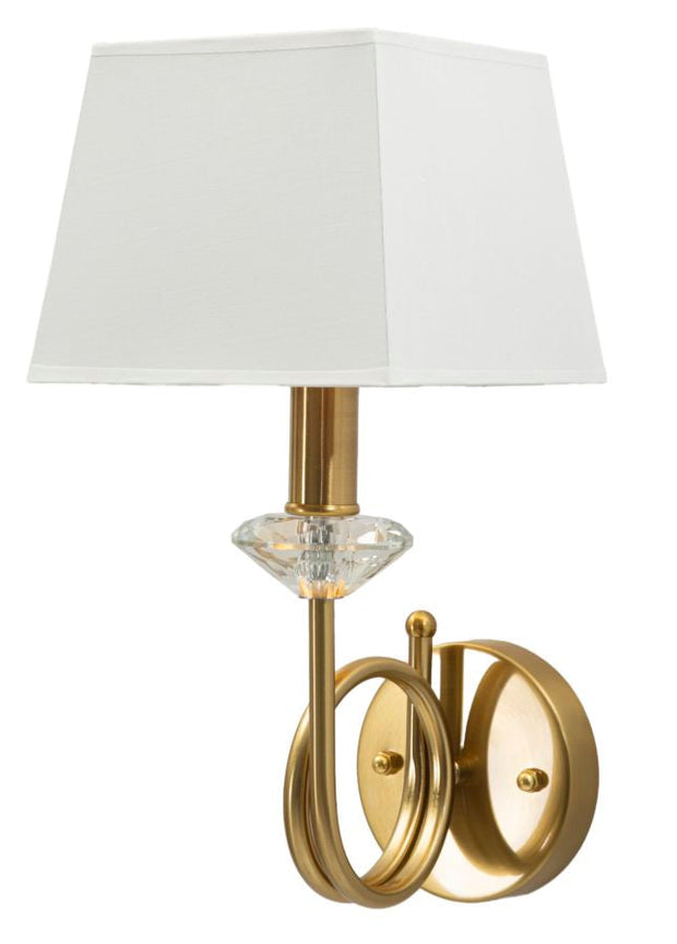 Wandleuchte Gold Weiß 40 cm – Wandlampe