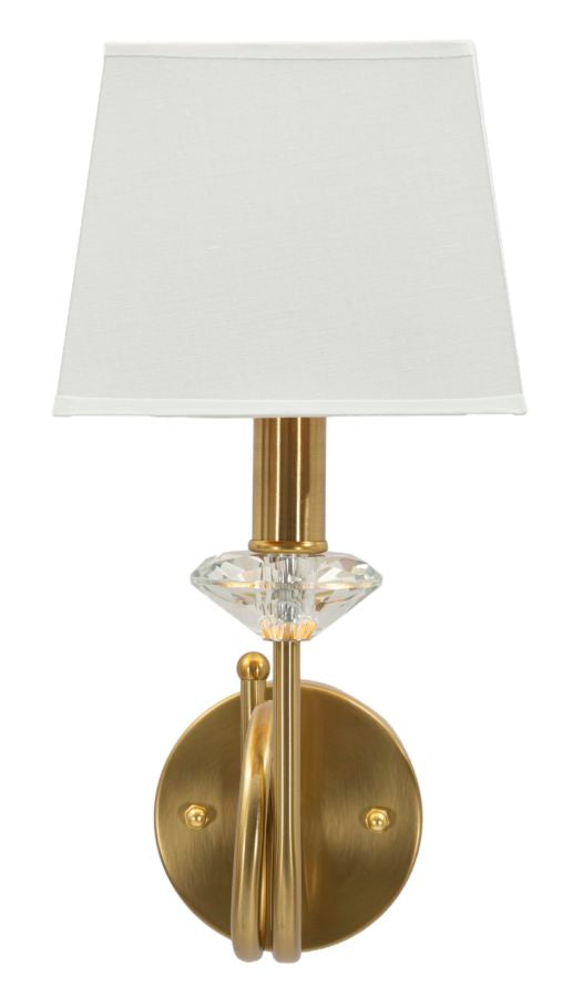 Wandleuchte Gold Weiß 40 cm – Wandlampe