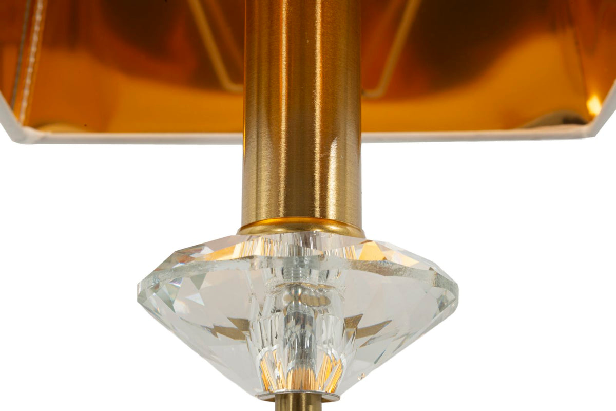 Wandleuchte Gold Weiß 40 cm – Wandlampe