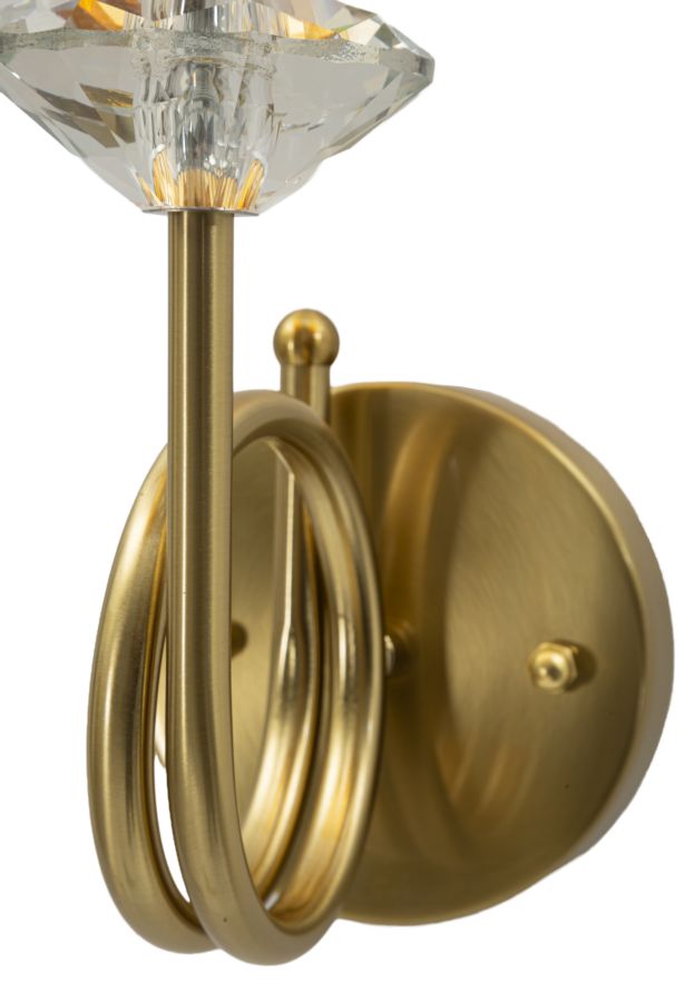 Wandleuchte Gold Weiß 40 cm – Wandlampe