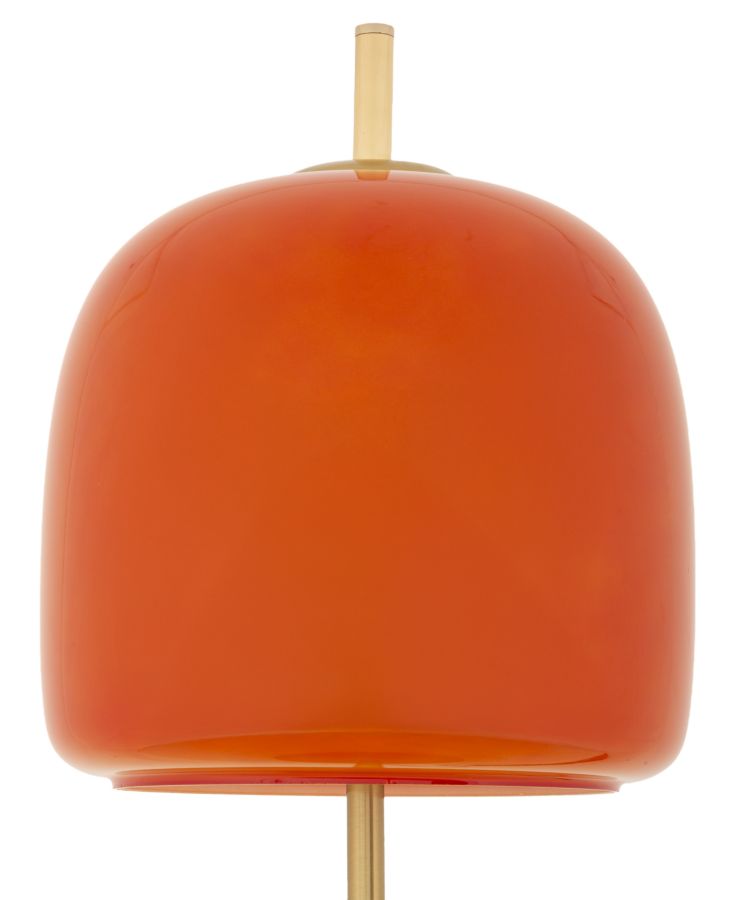 Tischlampe Gold Orange 53 cm – Tischleuchte