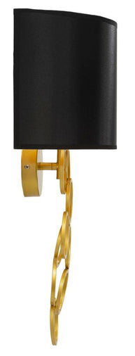 Wandleuchte Gold Schwarz 50 cm – Wandlampe