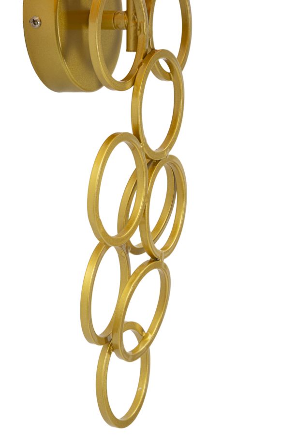 Wandleuchte Gold Schwarz 50 cm – Wandlampe