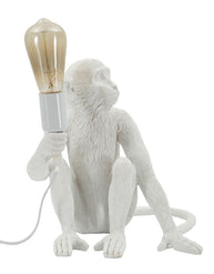 Tischlampe Affe Weiß 32 cm – Tischleuchte