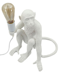 Tischlampe Affe Weiß 32 cm – Tischleuchte