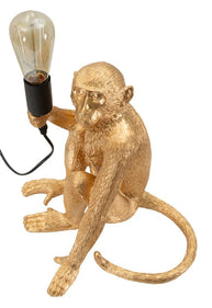 Tischlampe Affe Gold 32 cm – Tischleuchte