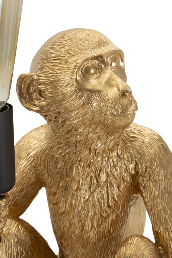 Tischlampe Affe Gold 32 cm – Tischleuchte