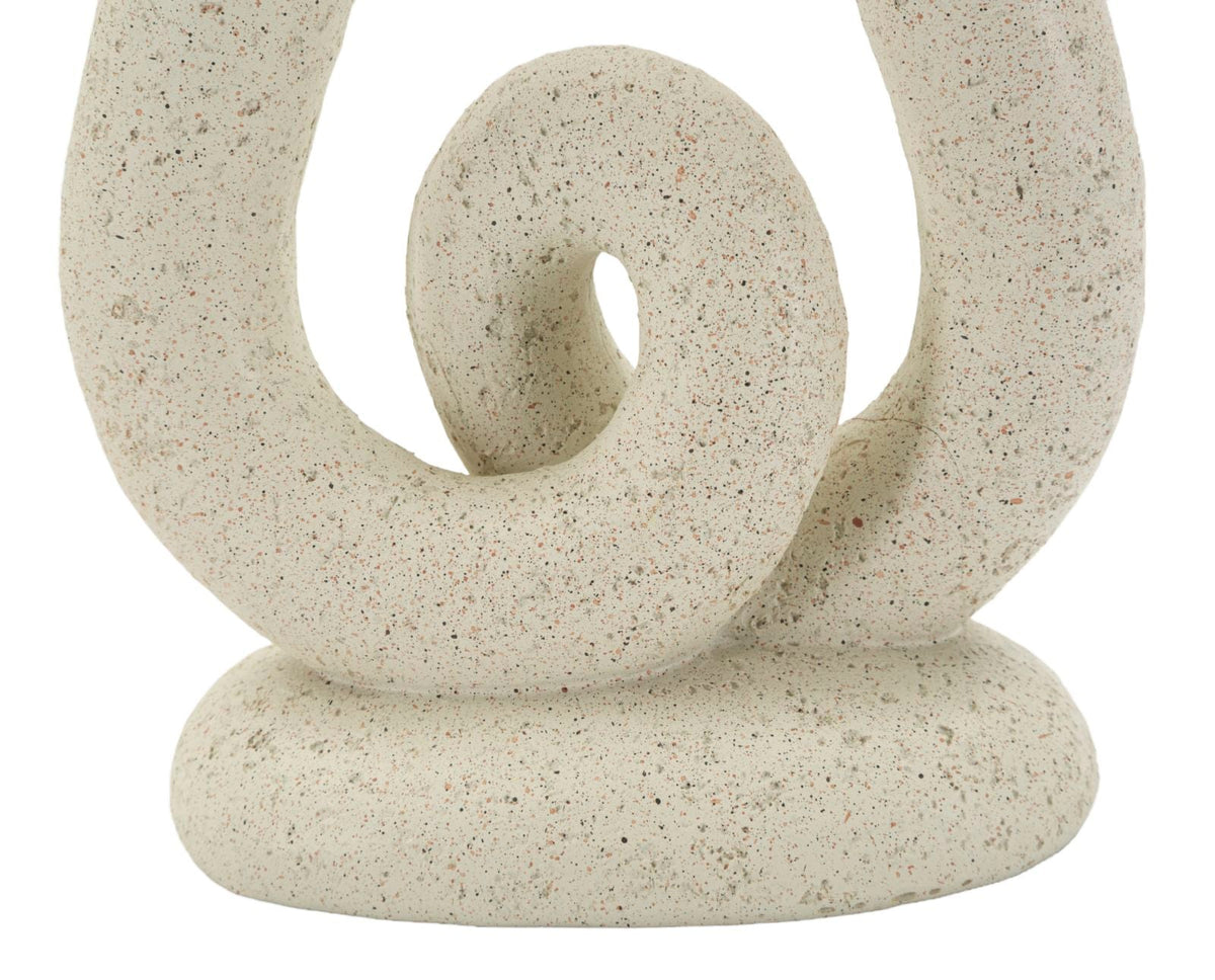 Kerzenständer Stons Creme Skulptur – Kerzenhalter Deko