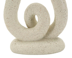 Kerzenständer Stons Creme Skulptur – Kerzenhalter Deko
