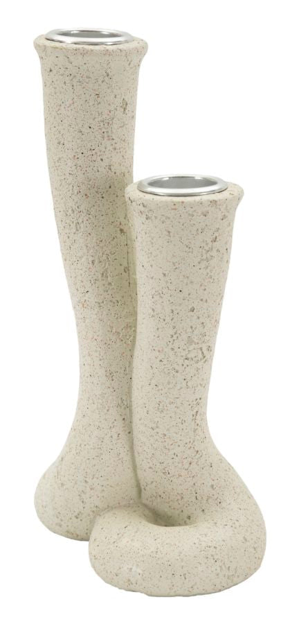 Kerzenständer Stons Creme Spirale – Kerzenhalter Deko