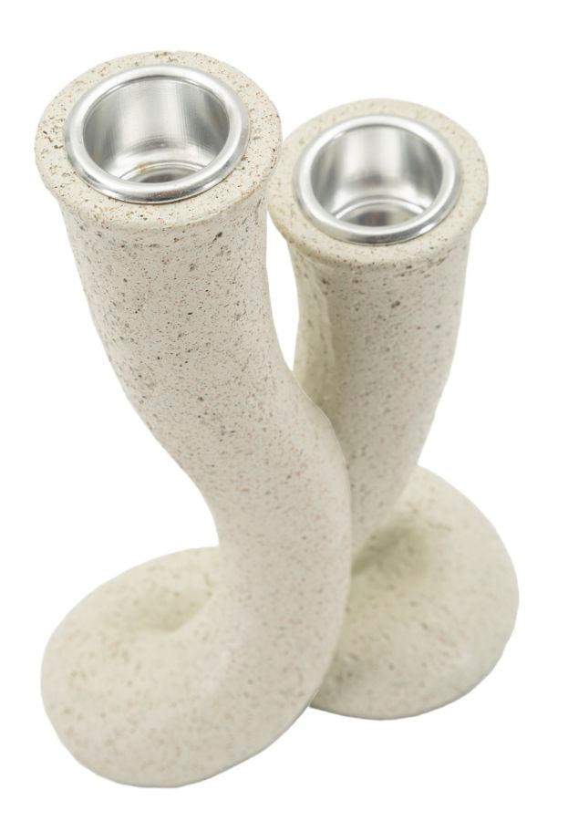 Kerzenständer Stons Creme Spirale – Kerzenhalter Deko