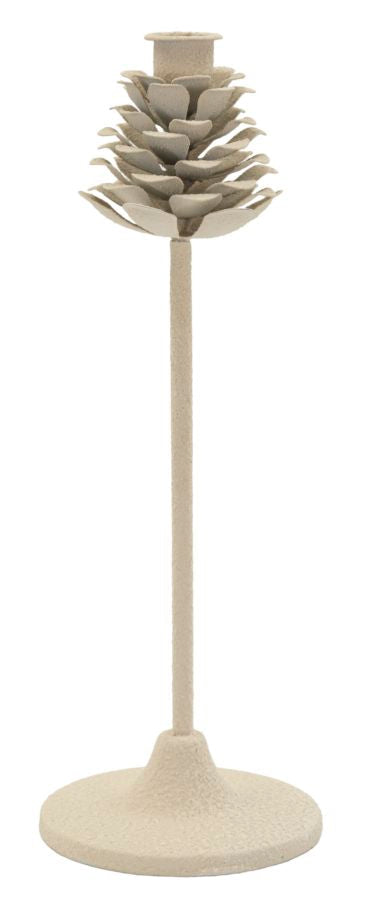 Kerzenhalter Pigna Tanne Creme 33,5 cm – Kerzenhalter