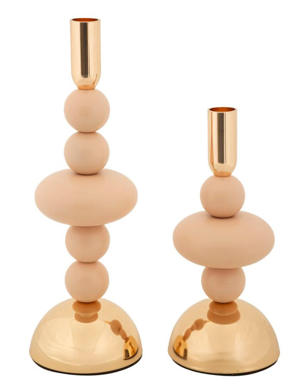 Kerzenständer Galaxy Rosa Gold 2er Set – Kerzenhalter Deko