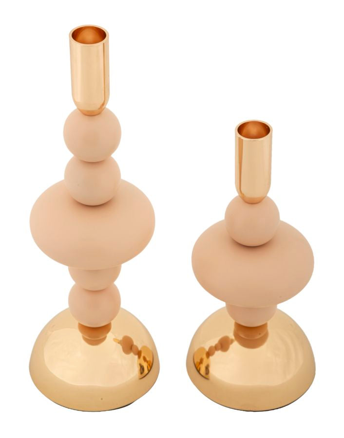 Kerzenständer Galaxy Rosa Gold 2er Set – Kerzenhalter Deko