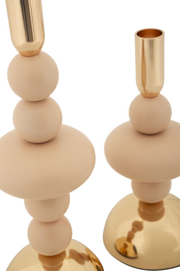 Kerzenständer Galaxy Rosa Gold 2er Set – Kerzenhalter Deko