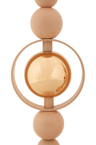 Kerzenständer Saturn Rosa Gold 2er Set – Kerzenhalter Deko