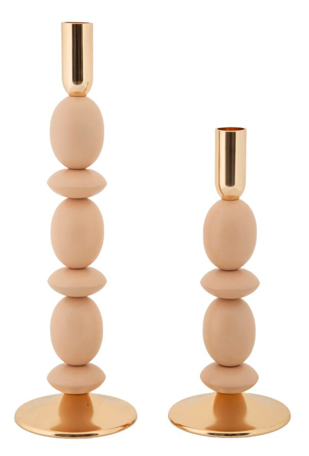 Kerzenständer Shuttle Rosa Gold 2er Set – Kerzenhalter Deko