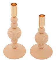 Kerzenständer Aster Rosa Gold 2er Set – Kerzenhalter Deko