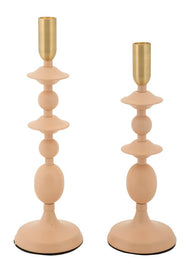 Kerzenständer Gemini Rosa Gold 2er Set – Kerzenhalter Deko