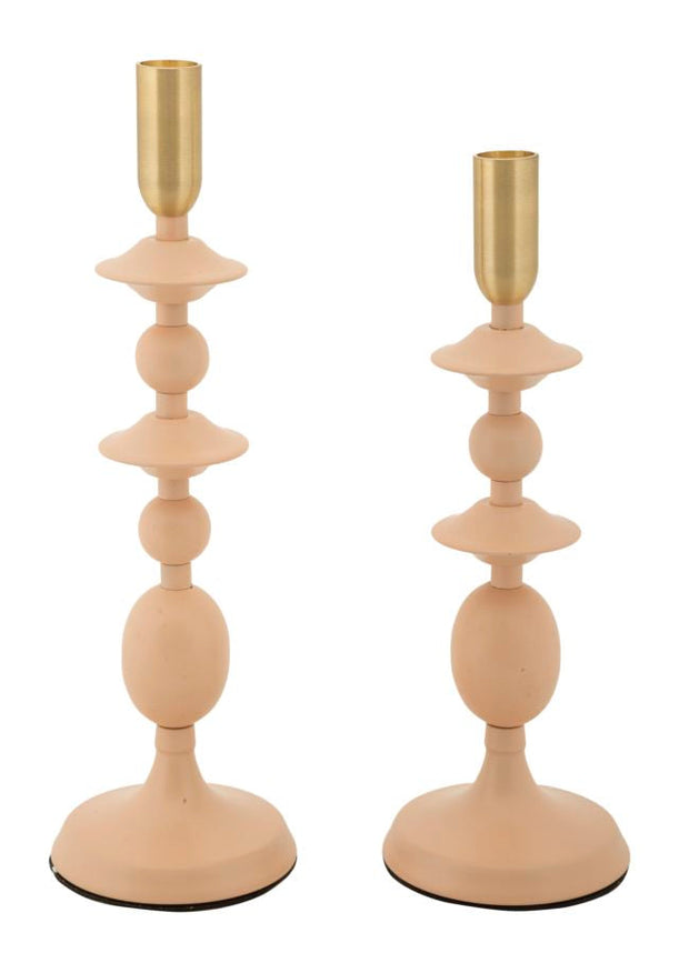 Kerzenständer Gemini Rosa Gold 2er Set – Kerzenhalter Deko