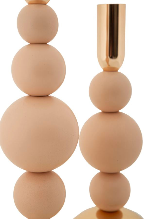 Kerzenständer Bolly Rosa Gold 2er Set – Kerzenhalter Deko
