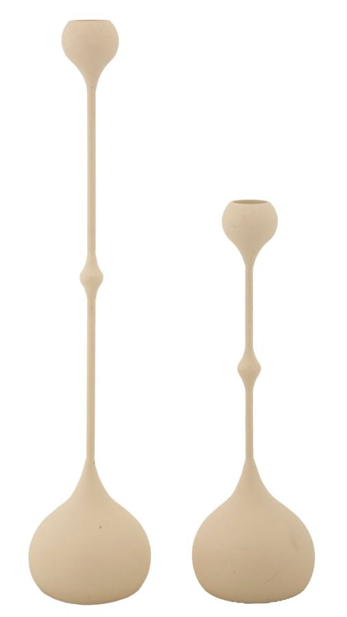 Kerzenständer Slimmy Creme Gold 2er Set – Kerzenhalter Deko