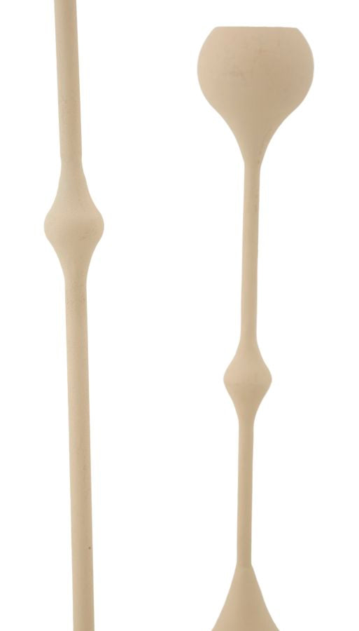 Kerzenständer Slimmy Creme Gold 2er Set – Kerzenhalter Deko