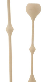 Kerzenständer Slimmy Creme Gold 2er Set – Kerzenhalter Deko
