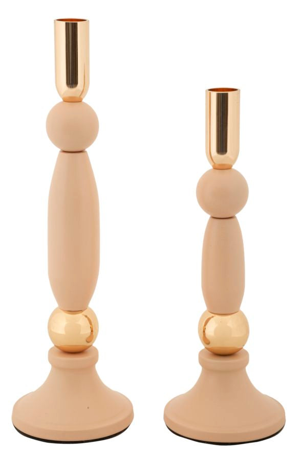 Kerzenständer Strek Rosa Gold 2er Set – Kerzenhalter Deko